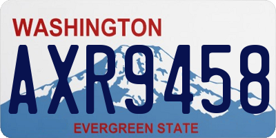 WA license plate AXR9458