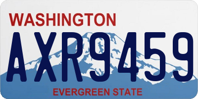 WA license plate AXR9459