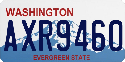 WA license plate AXR9460
