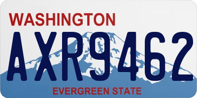 WA license plate AXR9462