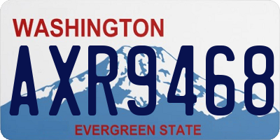 WA license plate AXR9468