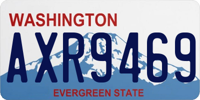 WA license plate AXR9469
