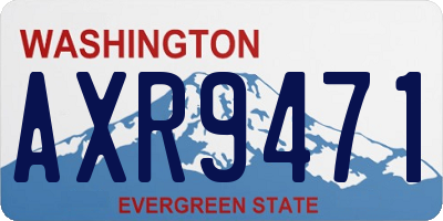 WA license plate AXR9471