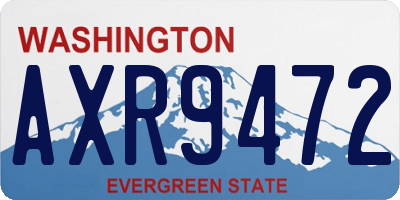WA license plate AXR9472