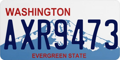 WA license plate AXR9473