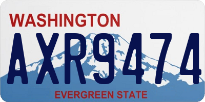 WA license plate AXR9474