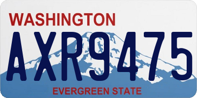 WA license plate AXR9475