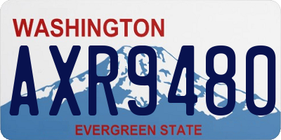 WA license plate AXR9480