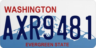 WA license plate AXR9481