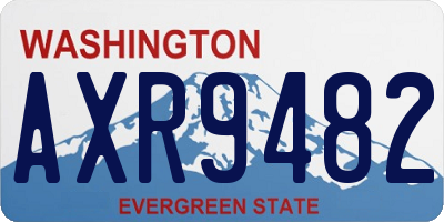WA license plate AXR9482
