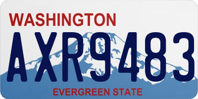 WA license plate AXR9483