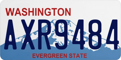 WA license plate AXR9484