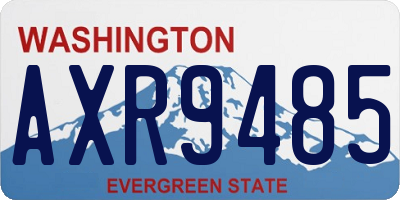 WA license plate AXR9485