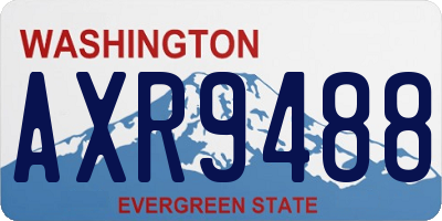 WA license plate AXR9488
