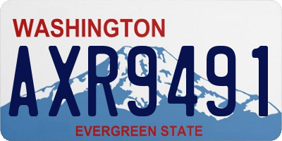 WA license plate AXR9491