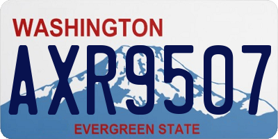 WA license plate AXR9507
