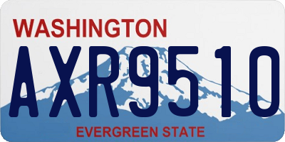 WA license plate AXR9510