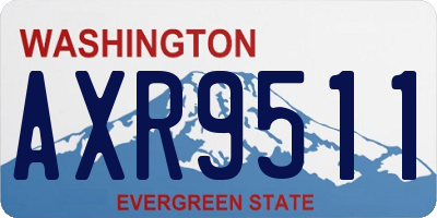 WA license plate AXR9511