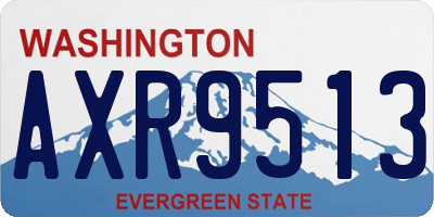 WA license plate AXR9513
