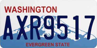 WA license plate AXR9517