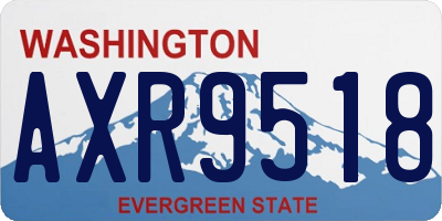 WA license plate AXR9518