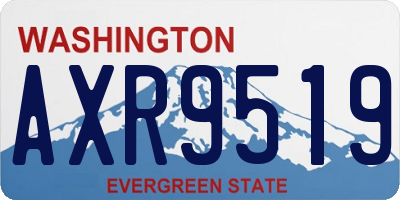 WA license plate AXR9519
