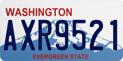 WA license plate AXR9521