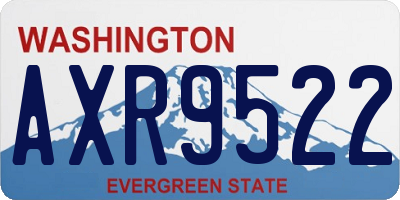 WA license plate AXR9522