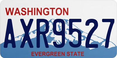 WA license plate AXR9527
