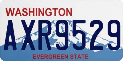 WA license plate AXR9529