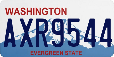 WA license plate AXR9544