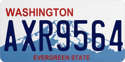 WA license plate AXR9564
