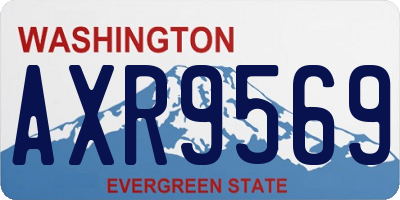 WA license plate AXR9569