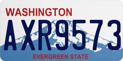 WA license plate AXR9573