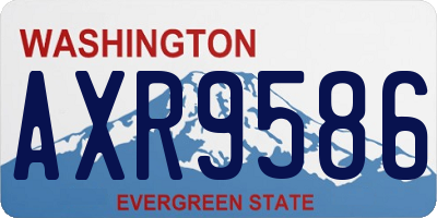 WA license plate AXR9586