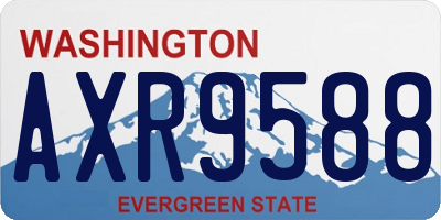WA license plate AXR9588