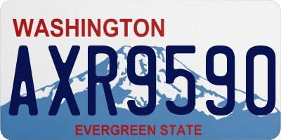 WA license plate AXR9590