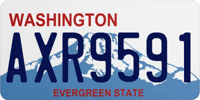 WA license plate AXR9591