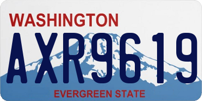 WA license plate AXR9619