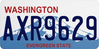 WA license plate AXR9629
