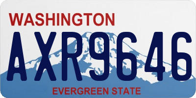 WA license plate AXR9646