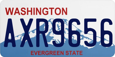 WA license plate AXR9656