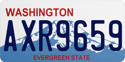 WA license plate AXR9659