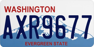 WA license plate AXR9677