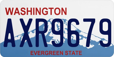 WA license plate AXR9679