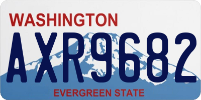 WA license plate AXR9682