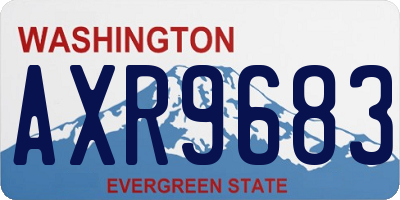 WA license plate AXR9683