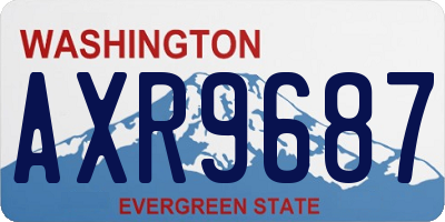 WA license plate AXR9687