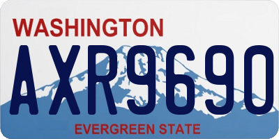 WA license plate AXR9690