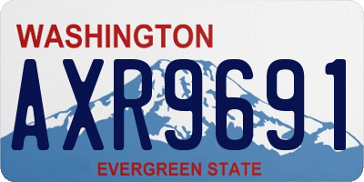 WA license plate AXR9691